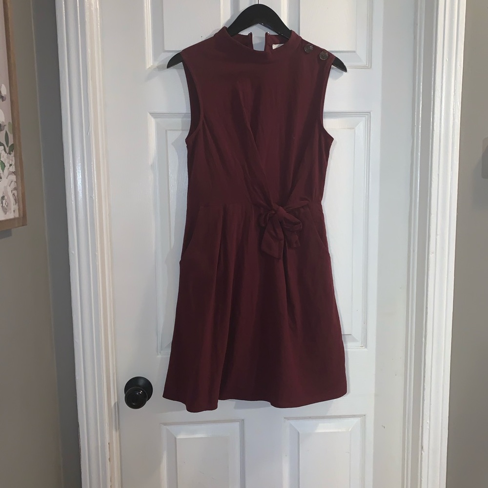 Burgundy dress